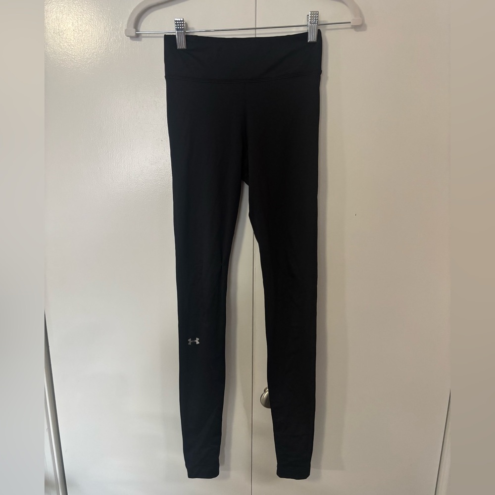 Women's Under Armour ColdGear Authentic Compression Leggings Black XS EUC